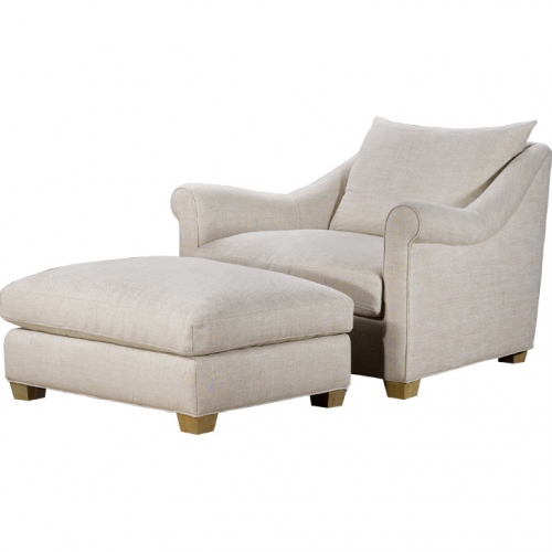 Celeste Accent Chair in Tribecca Natural Fabric